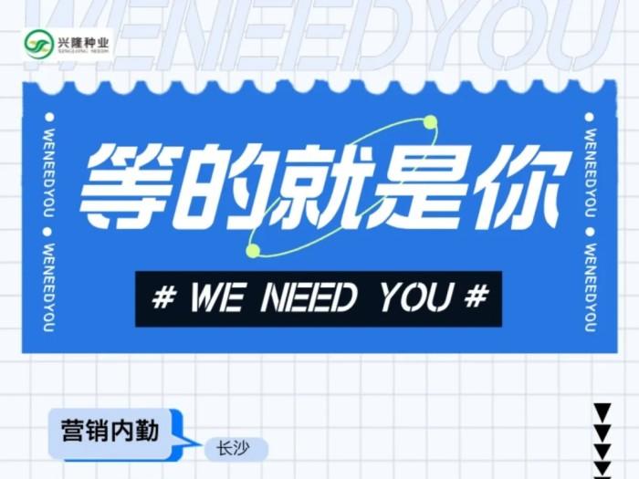 社招丨為每粒種子尋找伯樂：興隆種業(yè)誠聘懂農(nóng)業(yè)的營銷內(nèi)勤